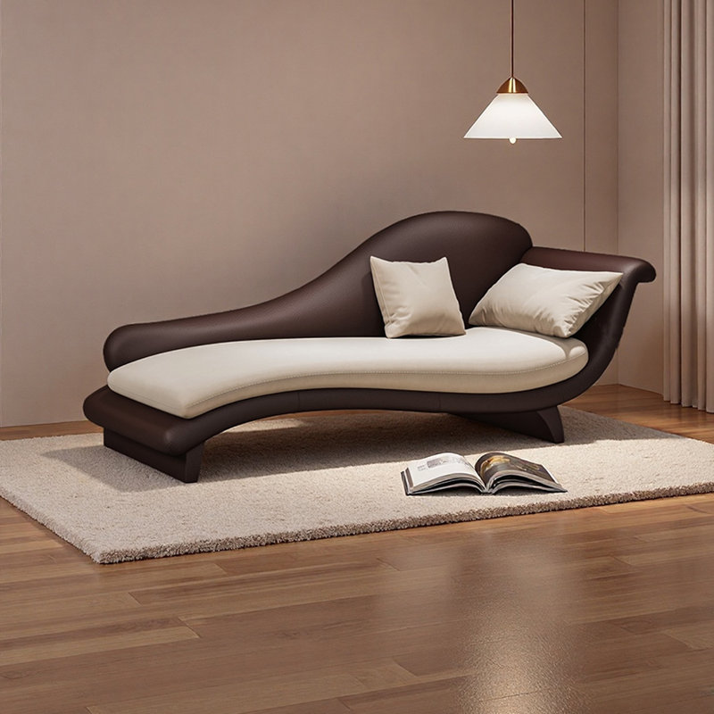 Méridiennes d'intérieur en bois Living Room, Orienté à droite, Beige