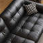 Canapé modulaire noir en cuir véritable-1584123579-1584123577