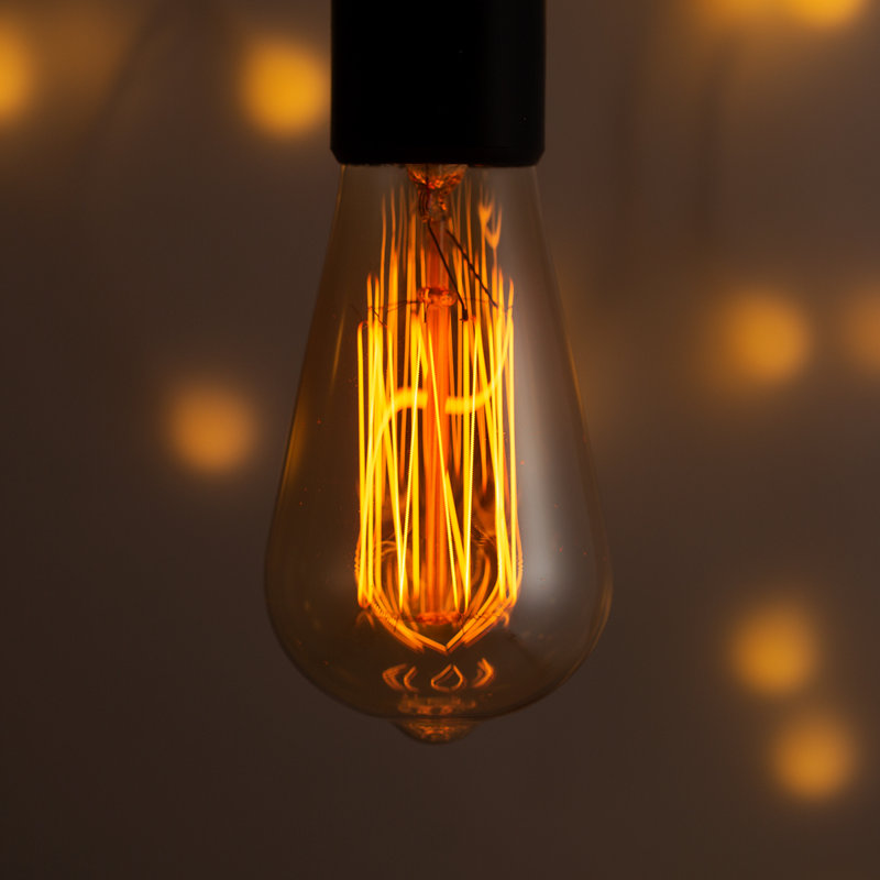 Ampoule incandescente 60 W ST64, intensité non variable, culot transparent (2 700 K) E26 / moyenne (standard)