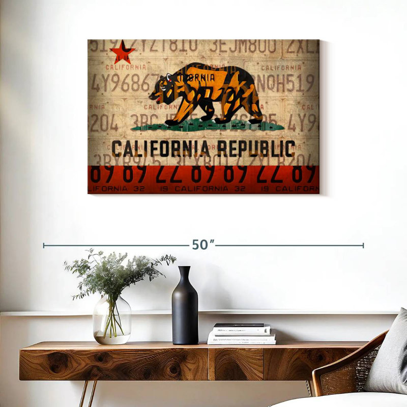 Cali State Flag License Plates