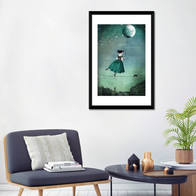 « moonwalk » par catrin welz-stein, reproduction d’impression sur toile tendue