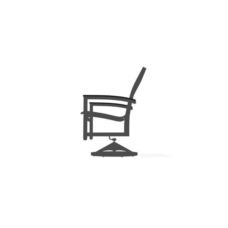 Bazza Outdoor Dining Chair, Graphite, Titanium Sunbrella®