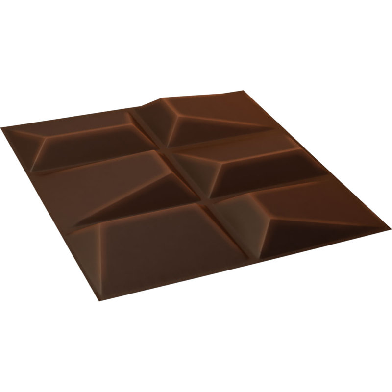 Stratford EnduraWall Decorative 3D Wall Panel, Universal Aged Metallic Rust