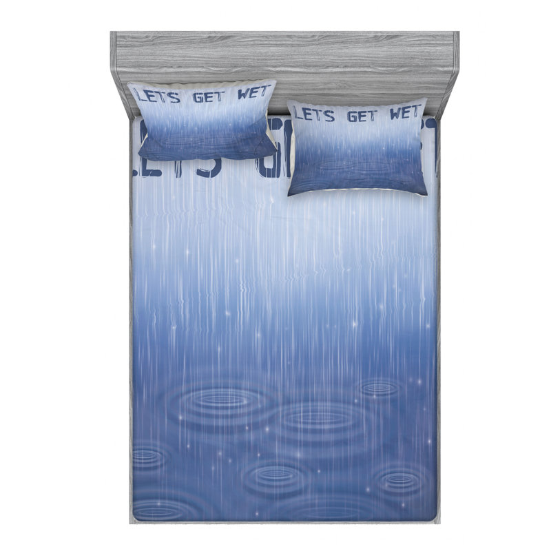 Microfiber Sheet Set, Queen Sheet Set with Fitted Sheet