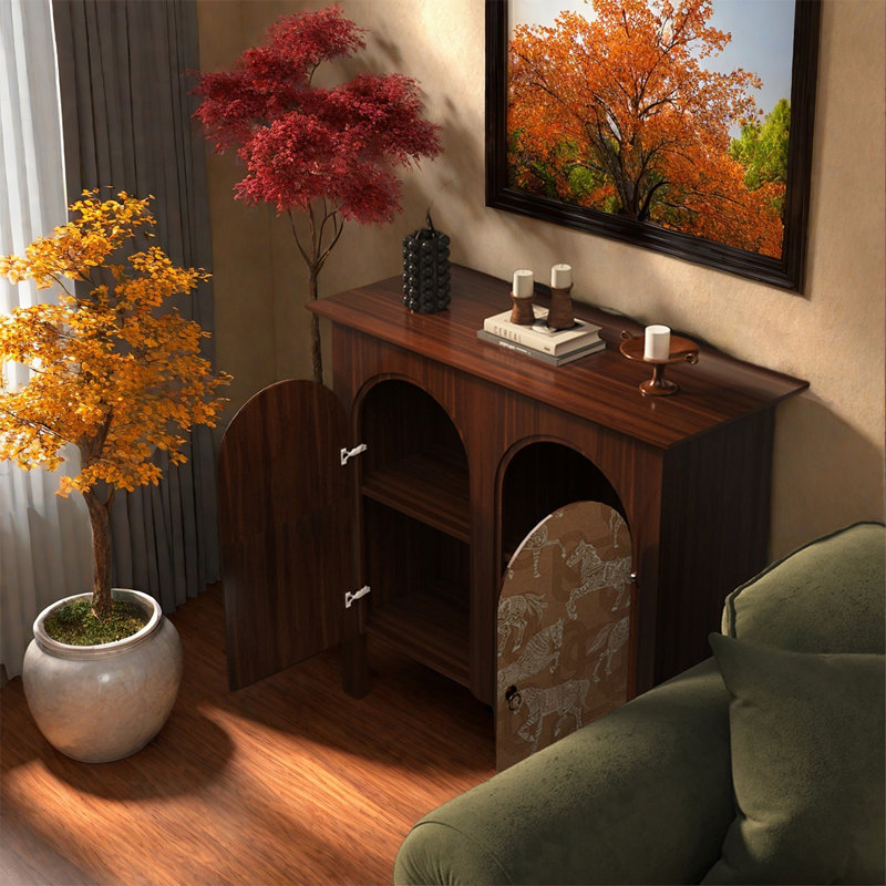 Armoire de rangement robuste à deux portes en pin