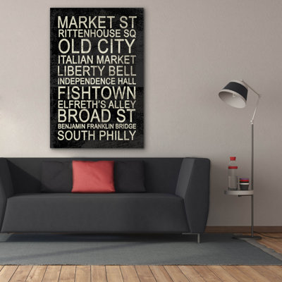 «Philly» par Erin Clark, art mural sur toile