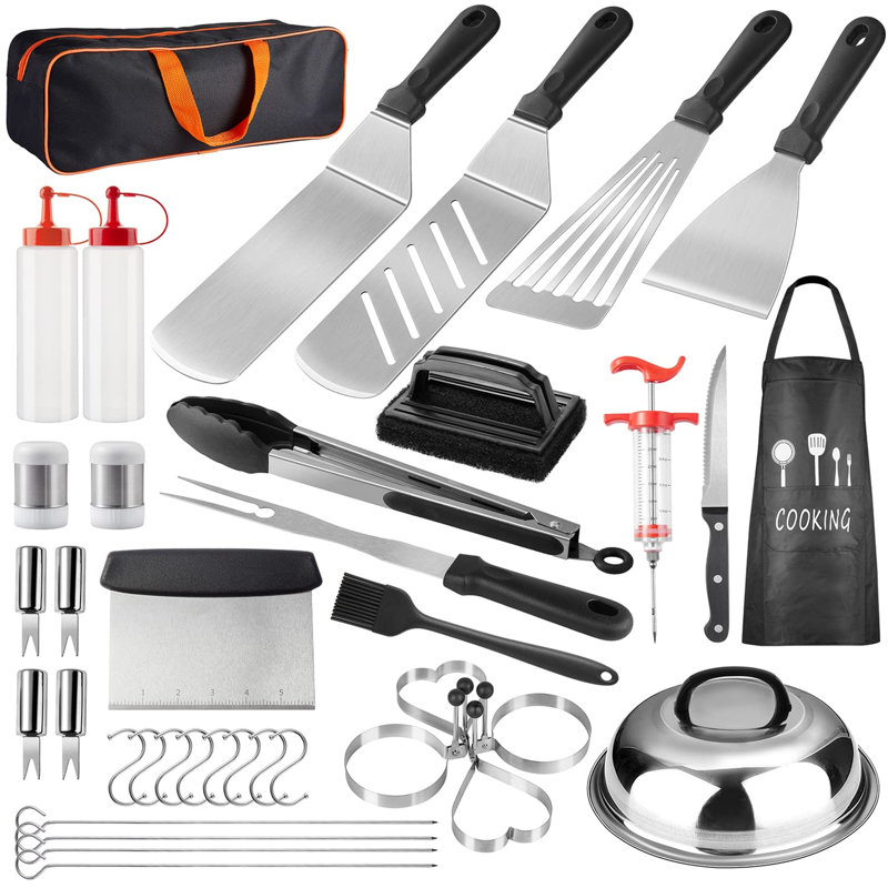Stainless Steel Non-Stick Grilling Tool Set