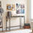 Computer Desk, Home Office Desk With Power Outlet, Modern Study Writing Desk With 3 Hooks For Study Room, Home Office, Sturdy And Stable, Easy To Assemble, Charcoal Gray And Black