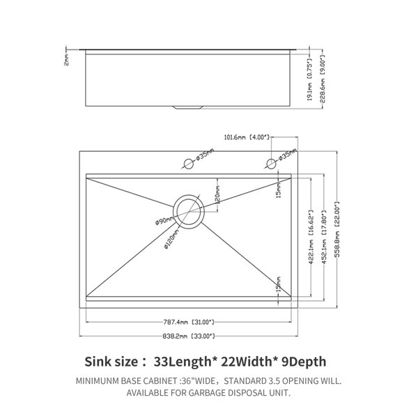 Dimensions du produit