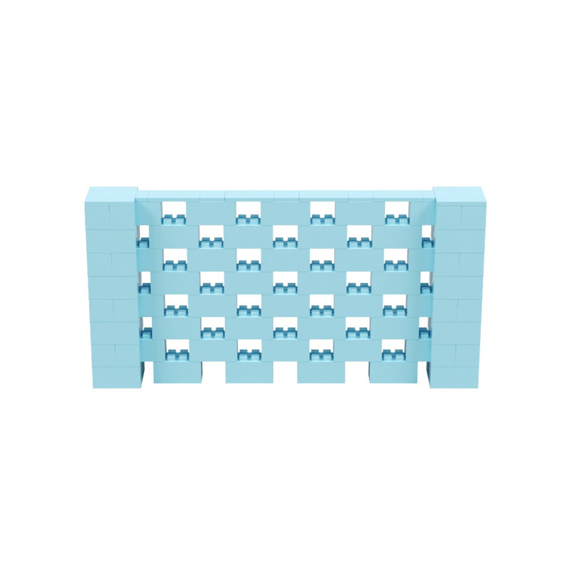 Ensemble mural 4 po de haut Everblock, Bleu clair, 96"