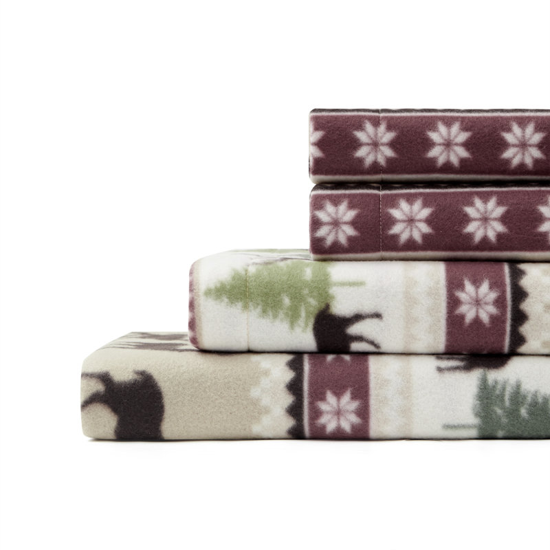 Forest Kiss Sheet Set, King Sheet Set + 1 Sheet + 2 Pillowcases