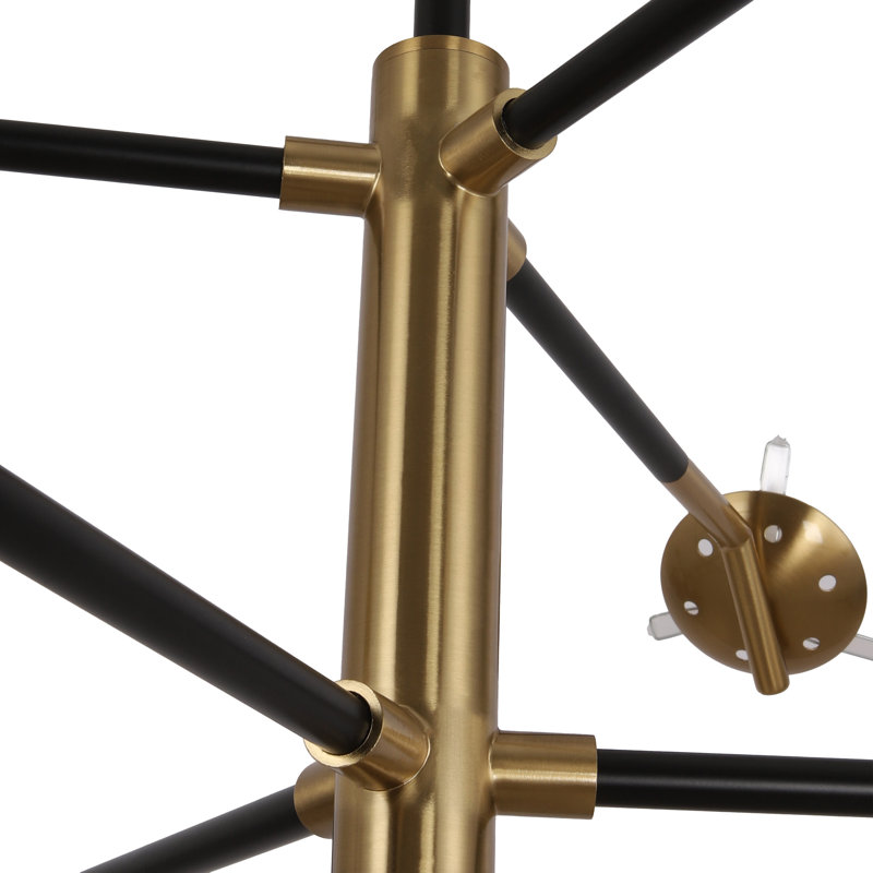 Glenarm 6 - Light Sputnik Sphere Pendant, Gold/Matte Black