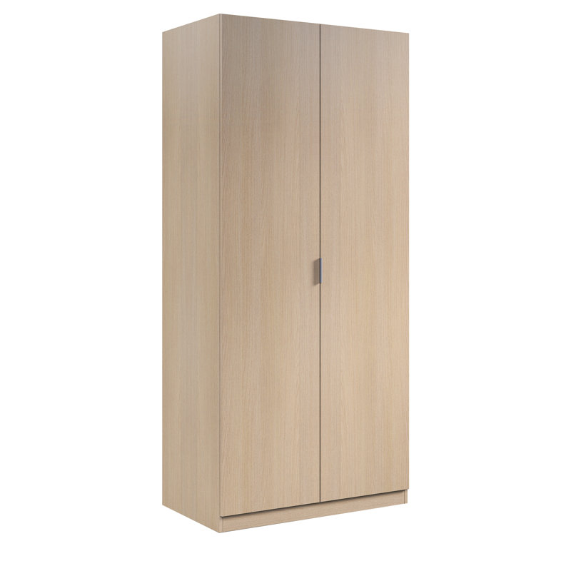 Casimiro 2 Door Manufactured Wood Wardrobe, Oak