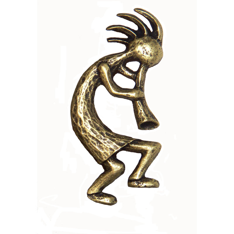 2 7/8" Novelty Knob, Antique Brass