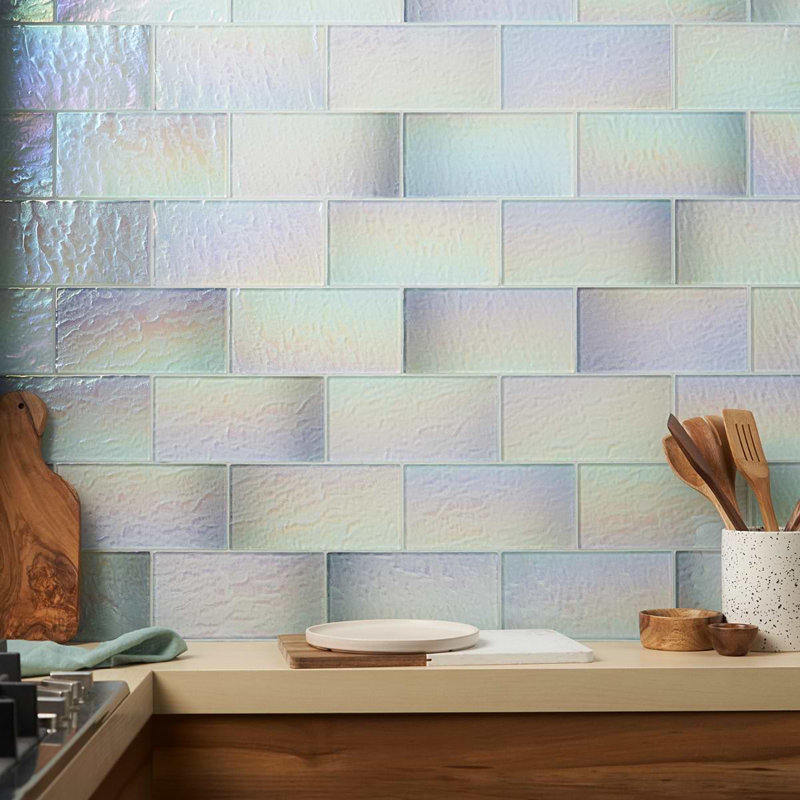 Splash 4.5x9 Polished Glass Tile