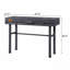Bureau d'écriture avec 1 tiroir Gunmetal-2141050740