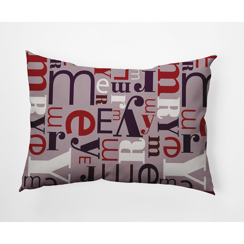 Coussin intérieur / extérieur Jump for Joy, Givrage prune
