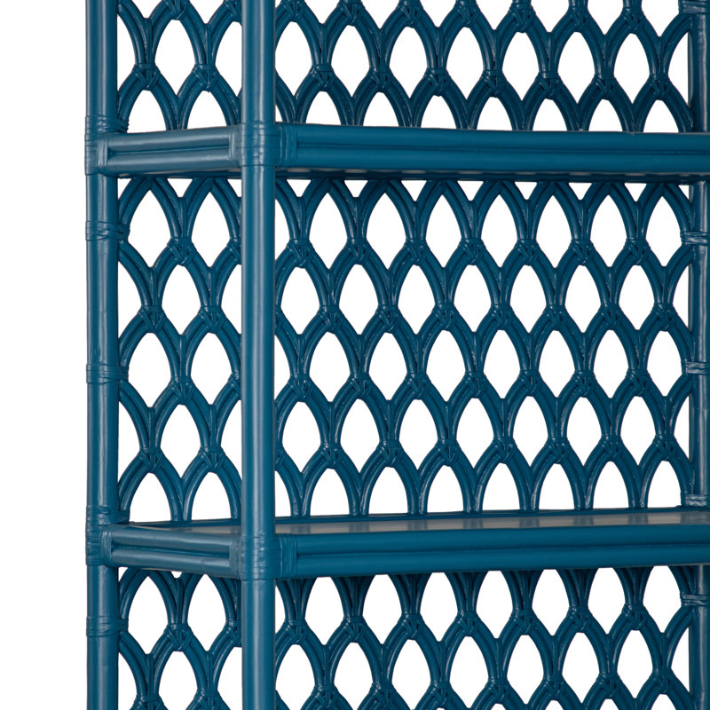 Casablanca 75.5" H x 35.5" W Standard Bookcase, Pacific Blue