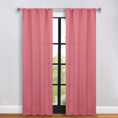 Moriah Millendon Solid Modern Polyester Rod Pockets Room Darkening Curtain Pair