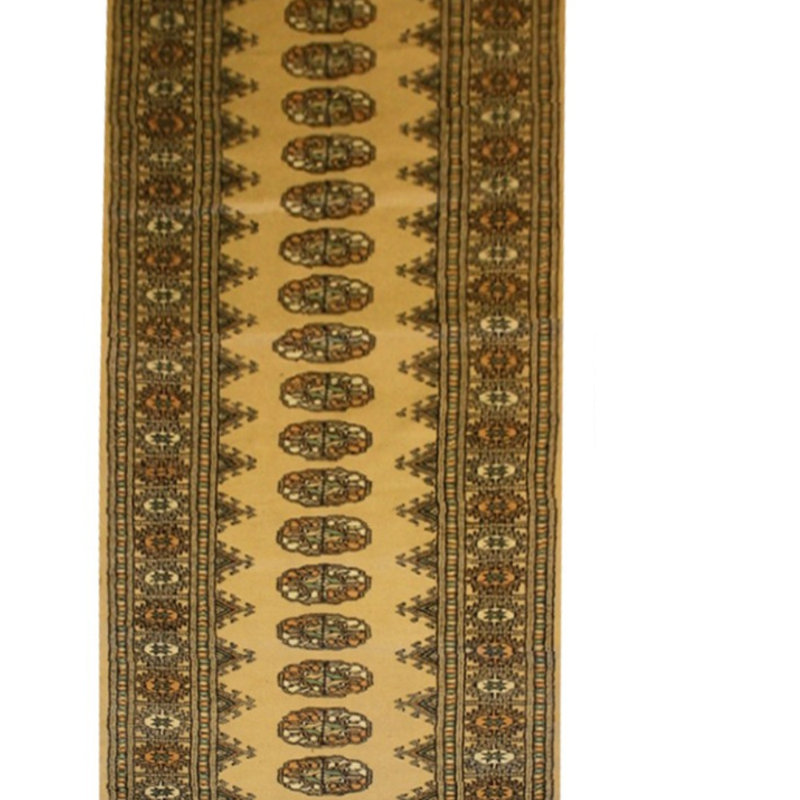 Oriental Wool Hand Woven 198.12cm X 779.78cm Area Rug