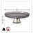 Grey And Silver Footed Cake Plate