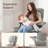 Lullacloud Manual Nursery Glider Chair With Multi Position Armrests And Adjustable Headrest - Gray-126486571