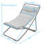 Chaise longue pliante d'extérieur en 2 pièces avec dossier réglable, siège rembourré, chaise longue portative pour terrasse et piscine-1532206994
