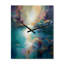 Horloge murale lac surdimensionnée bleu sarcelle I-1585024583