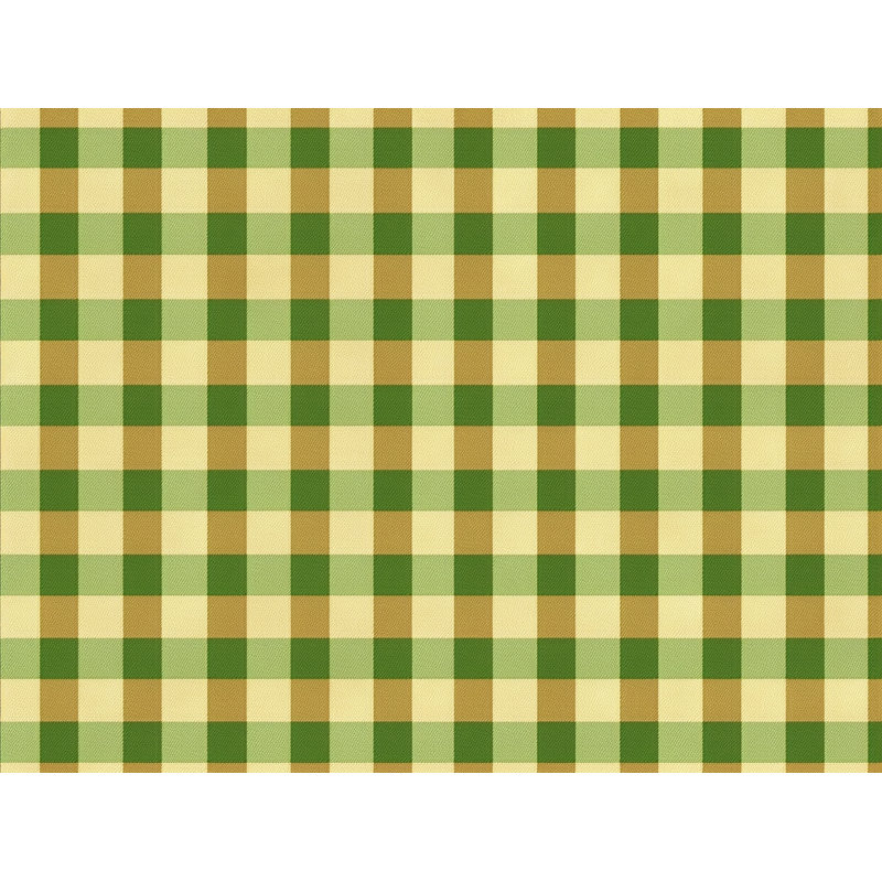 Gingham Comforter, Gold/Green, King Comforter