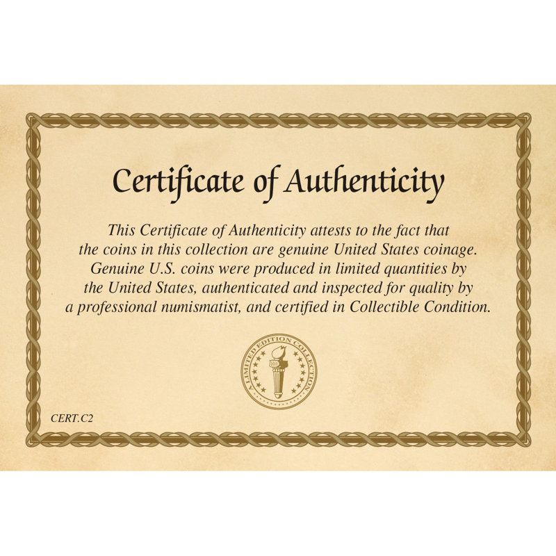 Railroad Commemorative Stamp Collection with Certificate of Authenticity