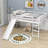 Full Size Wood Loft Bed with Slide-1700434141
