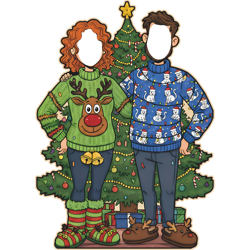 Caricature d'un chandail de Noël SS11325