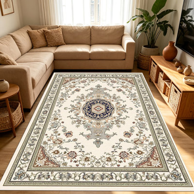 Tapis de style persan traditionnel 1 pièce pour le salon, doux et confortable, convient à toutes les saisons, facile à entretenir, lavable à la machine, convient à la chambre à coucher, à la salle à manger, au couloir, au bureau, au balcon, à la maison, à la décoration extérieure .