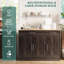 Buffet Modern Farmhouse avec rangement et 3 portes-177095686