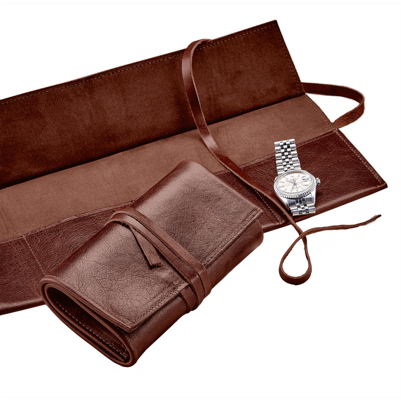 Men's Leather Watch Roll