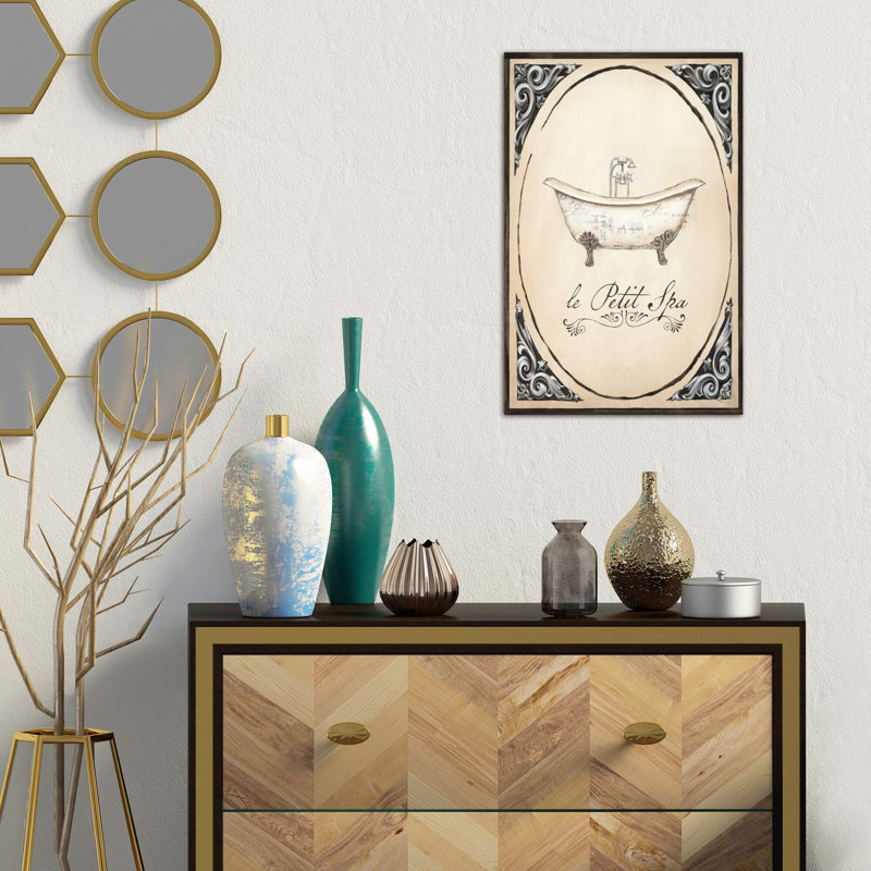 Le Petit Spa I 1 Piece Painting on Canvas, 101.6 cm H x 66.04 cm W x 3.175 cm D, No Frame