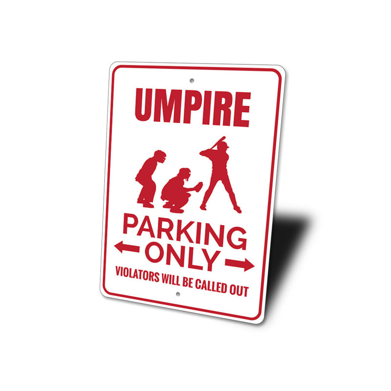 Enseigne en aluminium Umpire, H 12 po x l 18 po x P 0,06 po