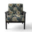 Chaise d'appoint florale Cobalt-6885407