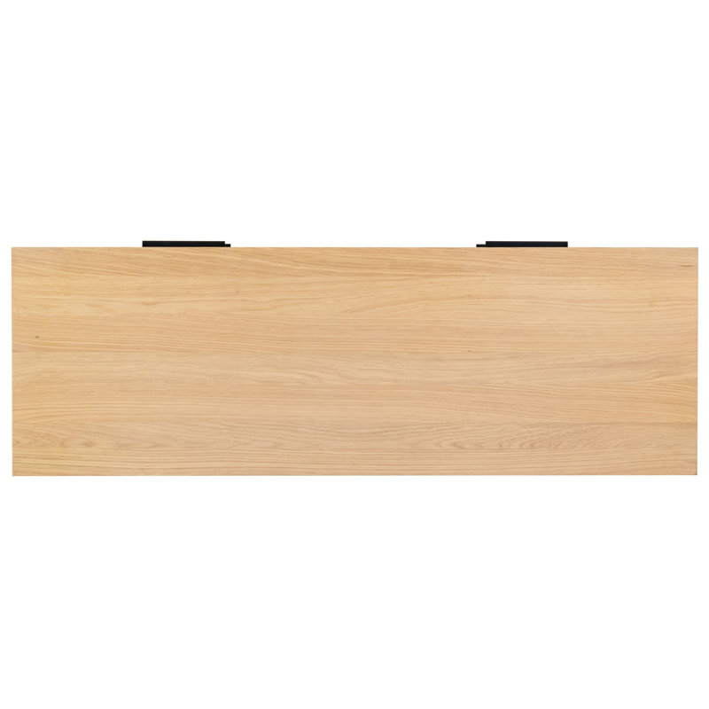 Titus 6 Drawer Stacked Dresser, Oak