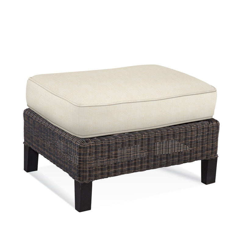 Repose-pieds avec coussin Tangier, Blanc cassé; 6365-91
