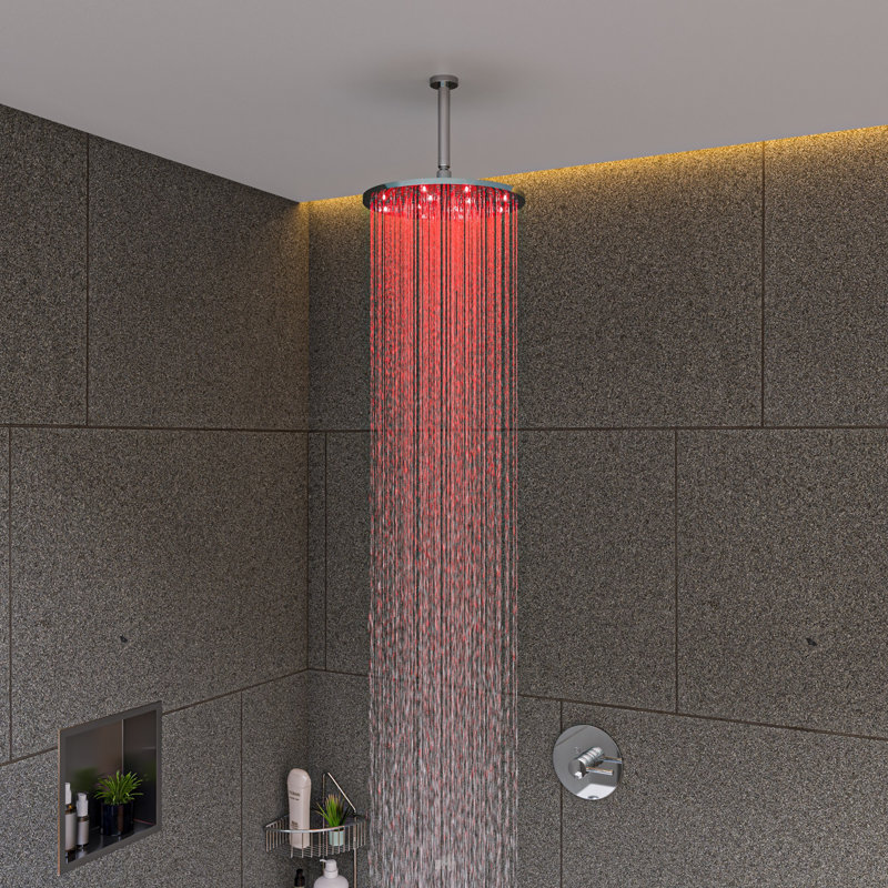 Pomme de douche fixe Rain, Chrome poli
