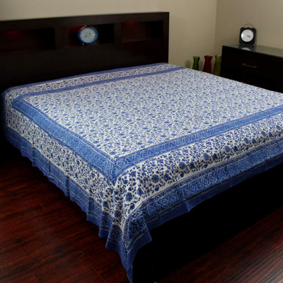 Nappe en coton imprimé floral