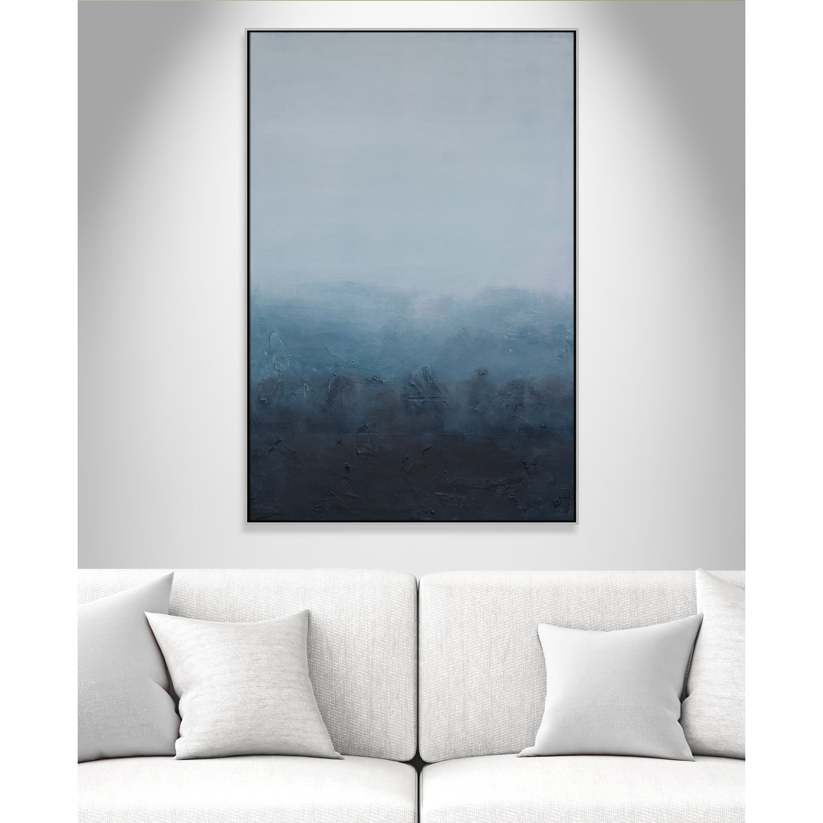 Elemental I Print by S.H. Khan, 41.5'' W x 61.5'' H, Silver Floater