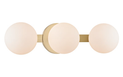 Samson 3 Light Frosted LED Vanity Light