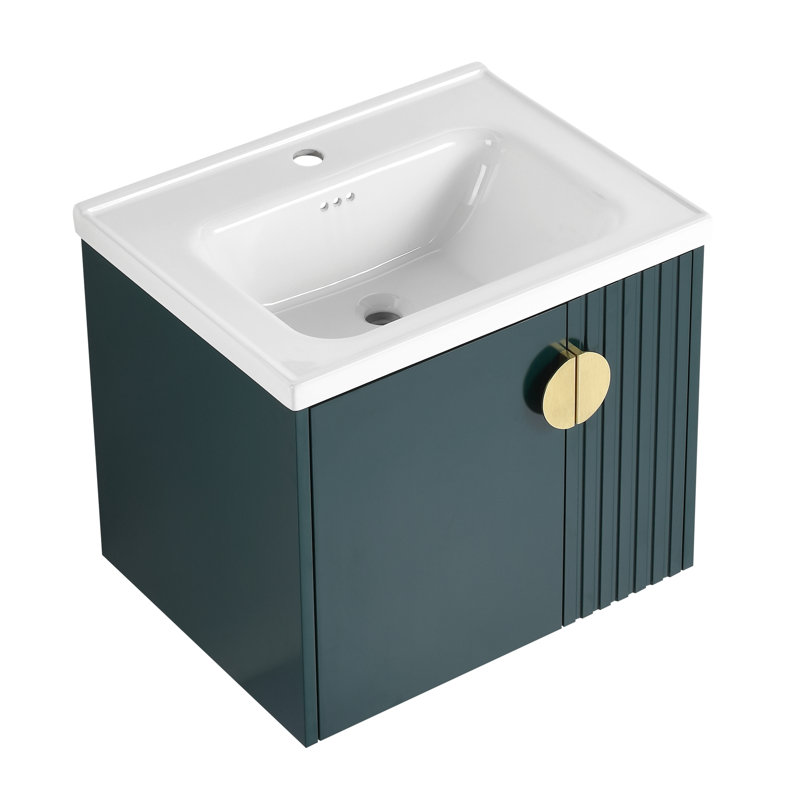 Leonel 24-Inch Bathroom Vanity, Green