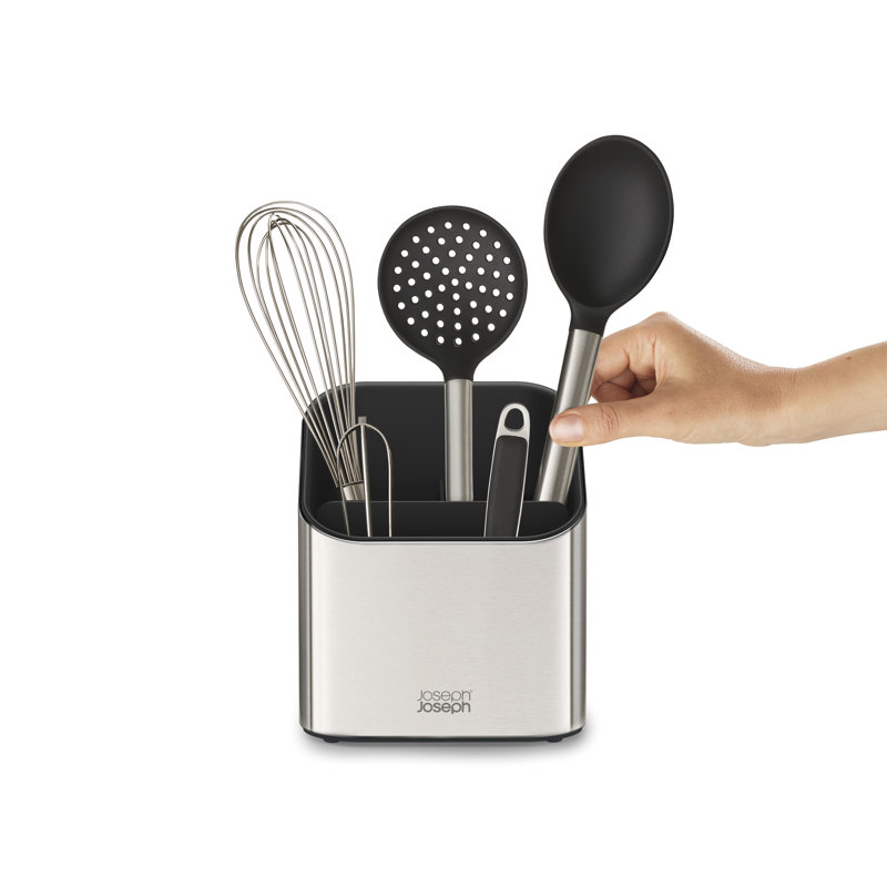 Surface Stainless Steel Tiered Utensil Holder