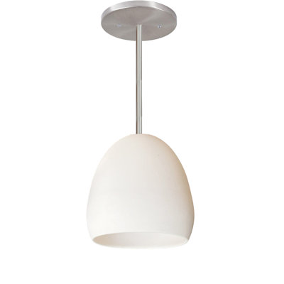 Luminaire suspendu en porcelaine à dôme en argile 7 po