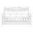 Twin Size Daybed, Wood Slat Support, With Bedside Shelves And Two Drawers, White-1420119938