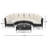 5 Pieces Outdoor Sectional Sofa Set-1605414539