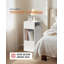 30cm W Manufactured Wood Bedside Table